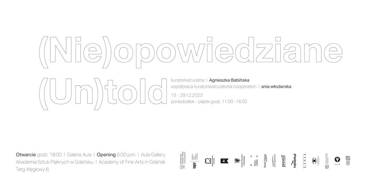 (Nie)opowiedziane - wystawa fotografii Galeria Wielka Zbrojownia Gdańsk