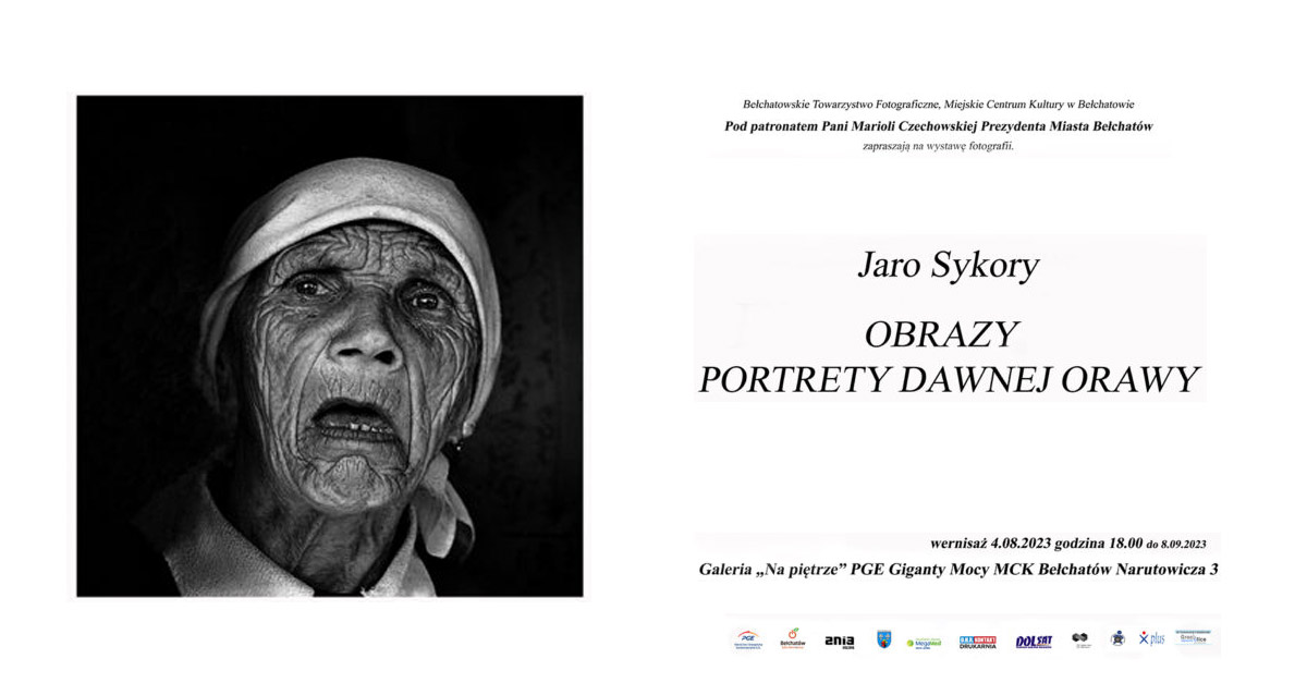 Jaro Sýkora - Obrazy, portrety dawnej Orawy - wystawa fotografii Galeria "Na Piętrze" Bełchatów