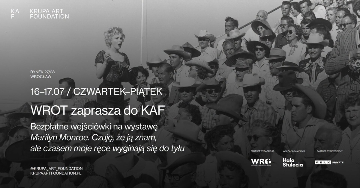 Marilyn Monroe. Czuję, że ją znam, ale czasem moje ręce wyginają się do tyłu - wystawa fotografii Krupa Art Foundation Wrocław
