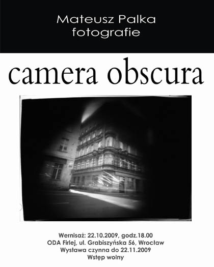 Mateusz Palka - Camera Obscura
